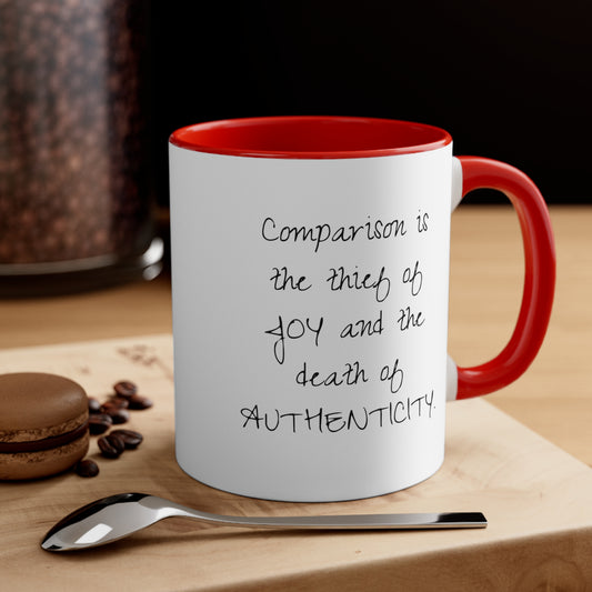 Comparison Coffee Mug, 11oz