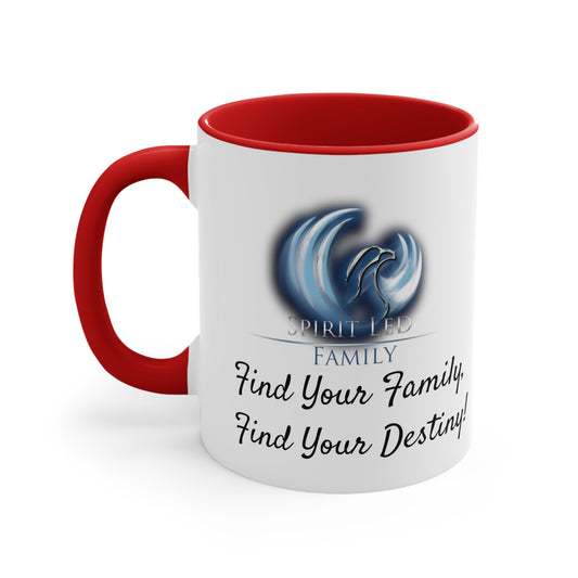 SLF Find Your Family Color Accent Coffee Mug, 11oz