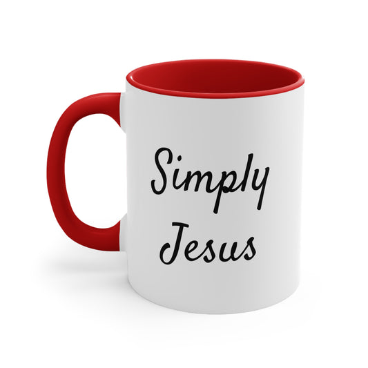 Simply Jesus Accent Coffee Mug, 11oz