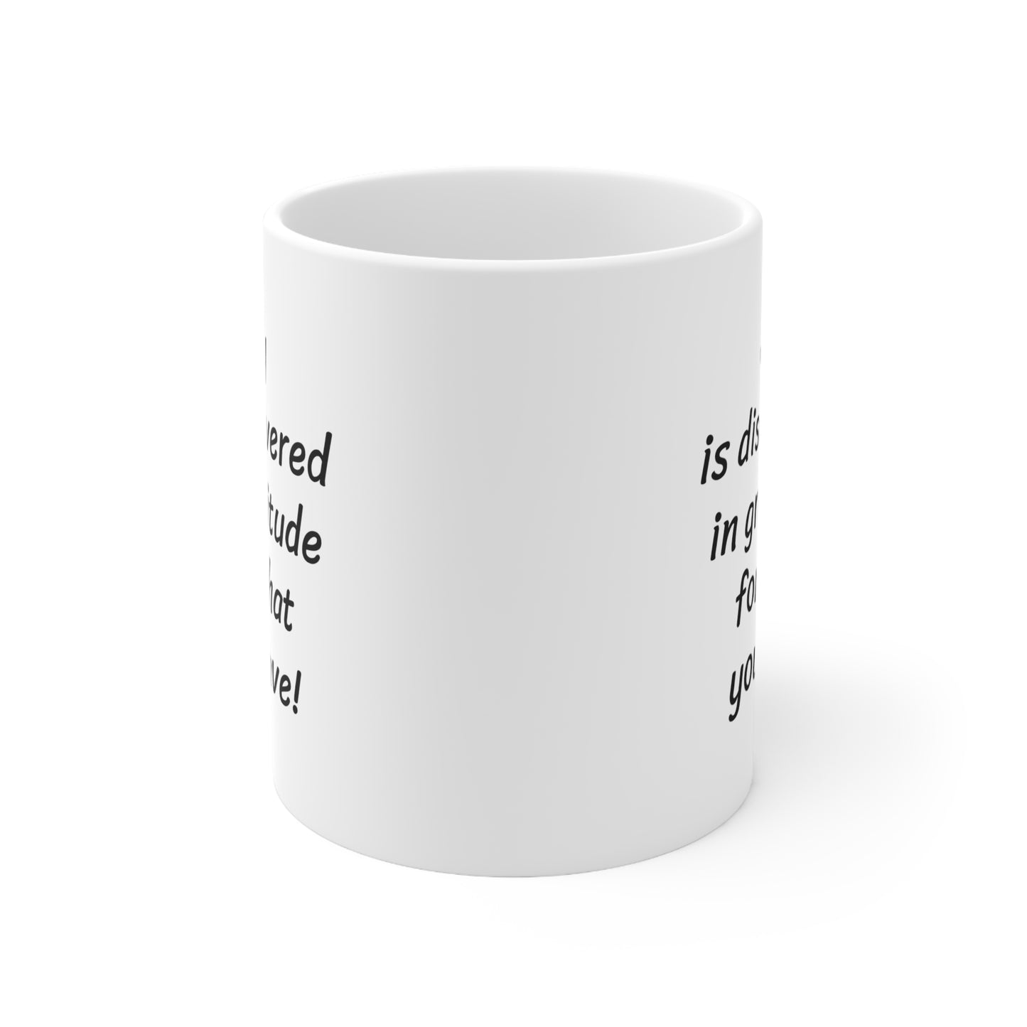 Joy White Ceramic Mug 11oz