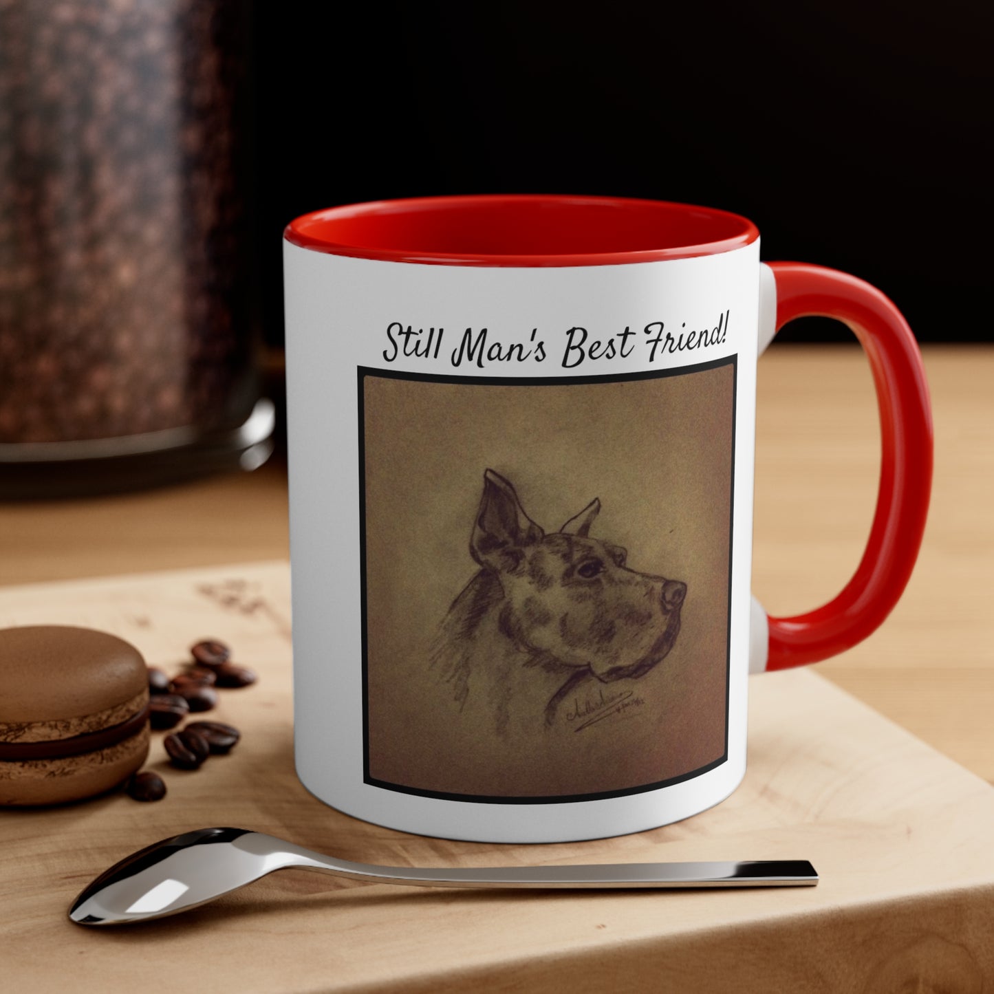 Man's Best Friend Accent Color Coffee Mug, 11oz