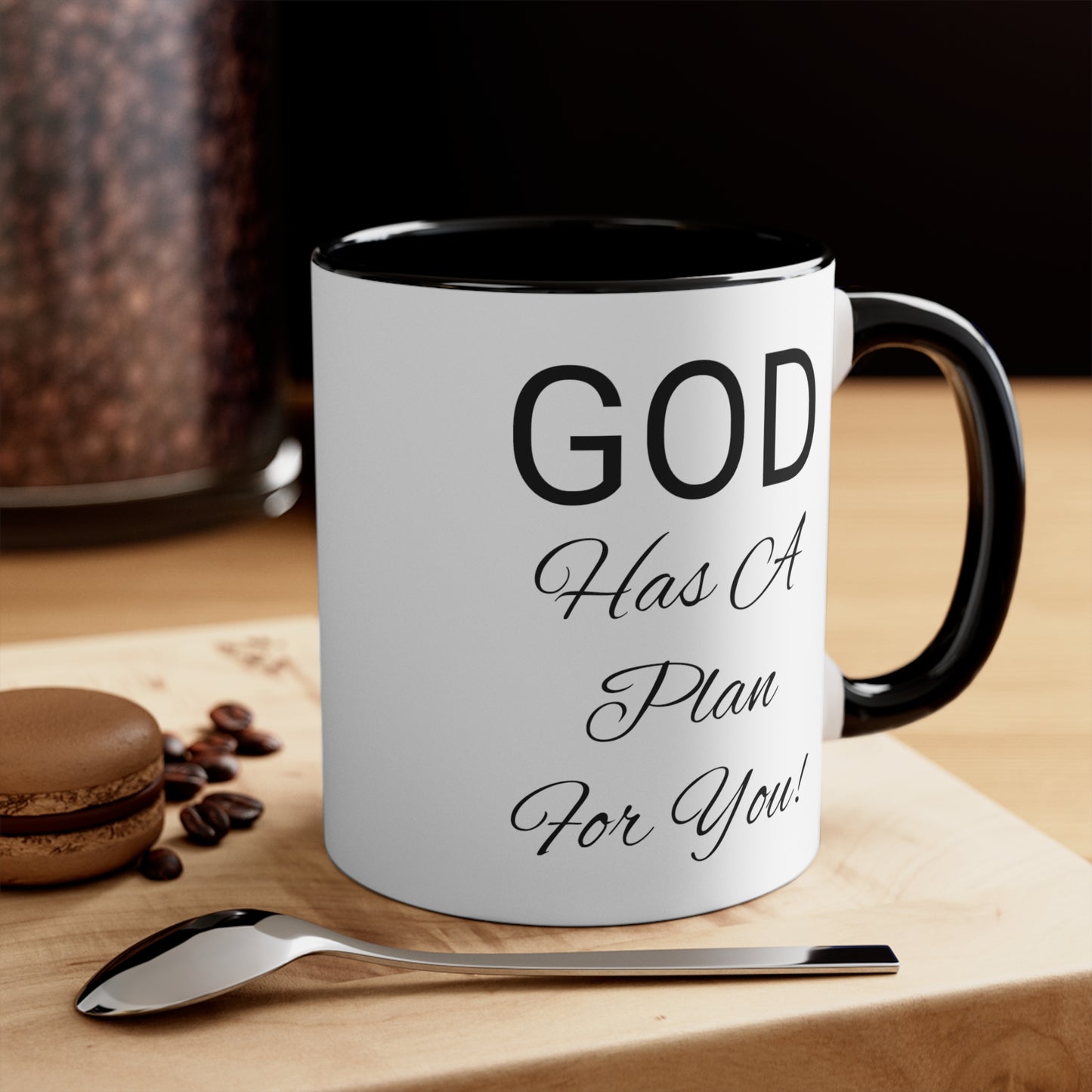 God Has A Plan For You Accent Coffee Mug, 11oz