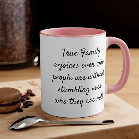 True Family Color Coffee Mug, 11oz