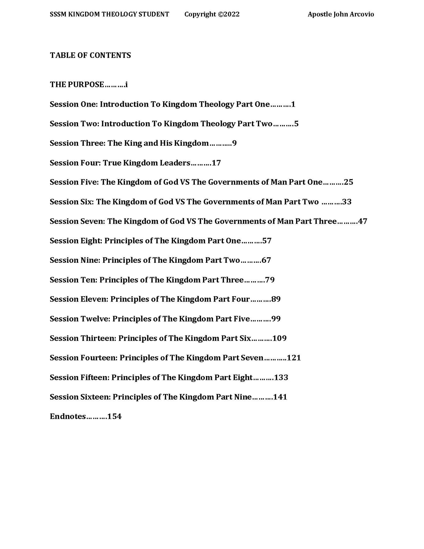 Kingdom Theology 18 Lesson + Curriculum